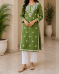 Chikankari  Rayon Kurti