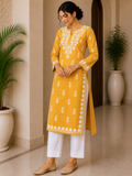 Chikankari Rayon Kurti